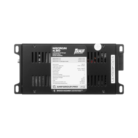 Автомобильный усилитель AMP Micron 4.80