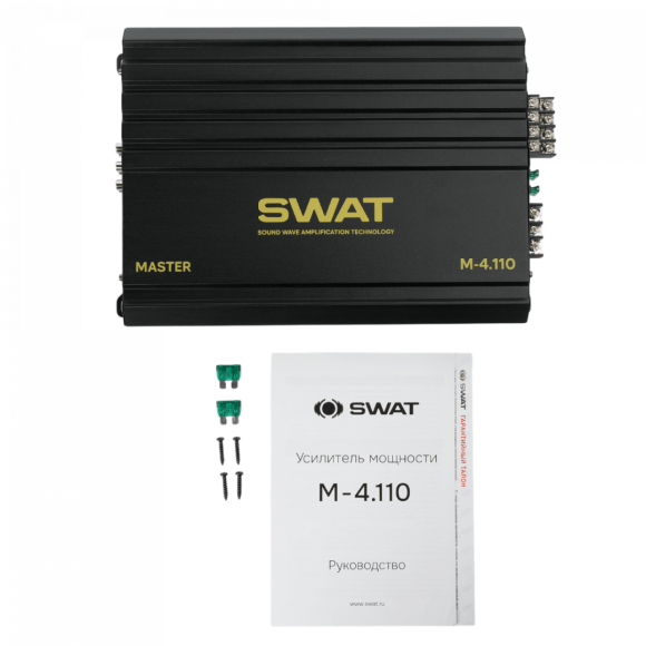 Автомобильный усилитель Swat M 4.110 Автомобильный усилитель Swat M 4.110