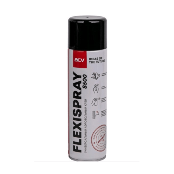 Клей аэрозольный ACV Flexispray S500B (500 мл.)