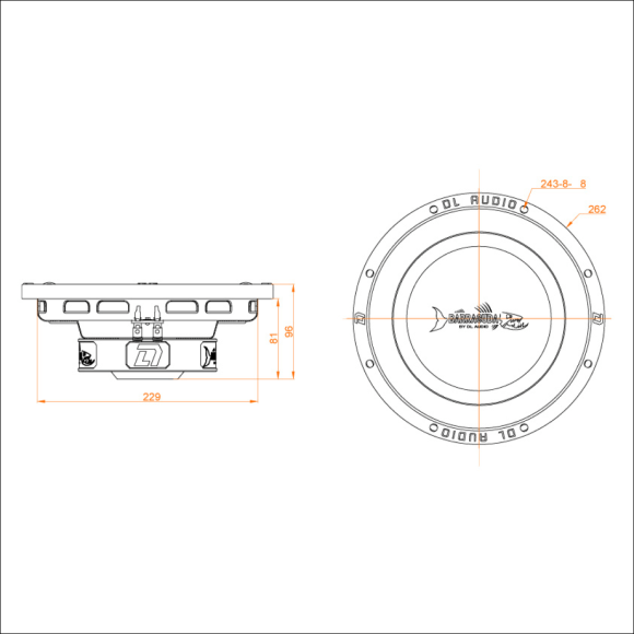 Автомобильный сабвуфер DL Audio Barracuda 10 Flat