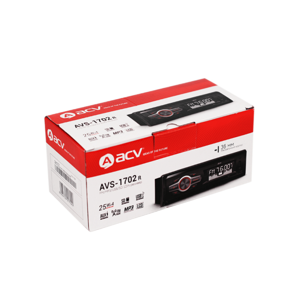 Комплект автомагнитола ACV AVS-1702R и автоакустика ACV PD-691