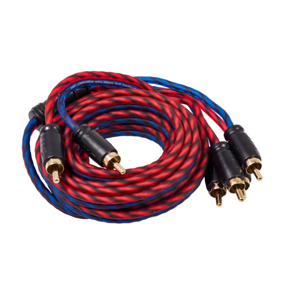 Межблочный кабель Kicx Headshot RCA-24-250-SS
