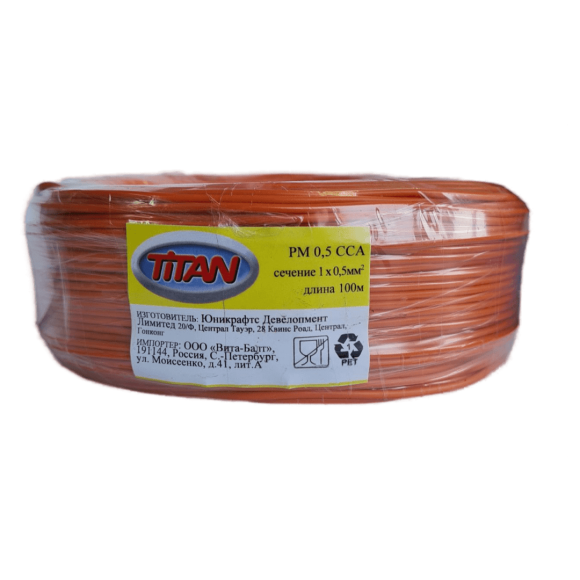 Монтажный провод Titan PM 0,5 оранжевый